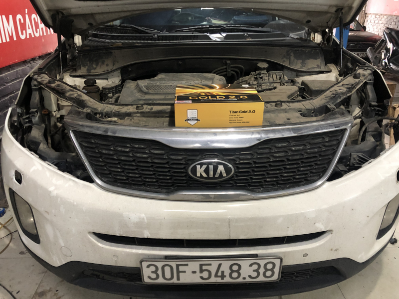 Độ đèn nâng cấp ánh sáng Nâng cấp ánh sáng bi Titan Gold 2.0 cho Kia Sorento 2017